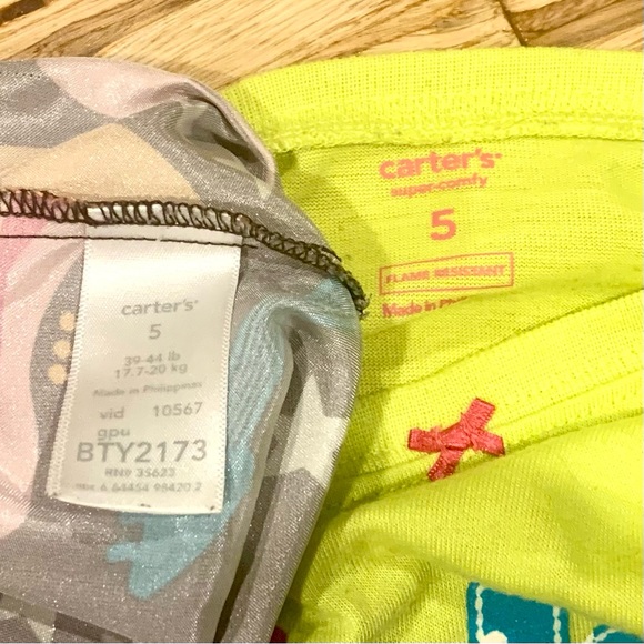 Carters Girls Rock pajamas - Picture 5 of 6